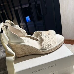 Espadrile Veronica Beard ivory/off white, size 7